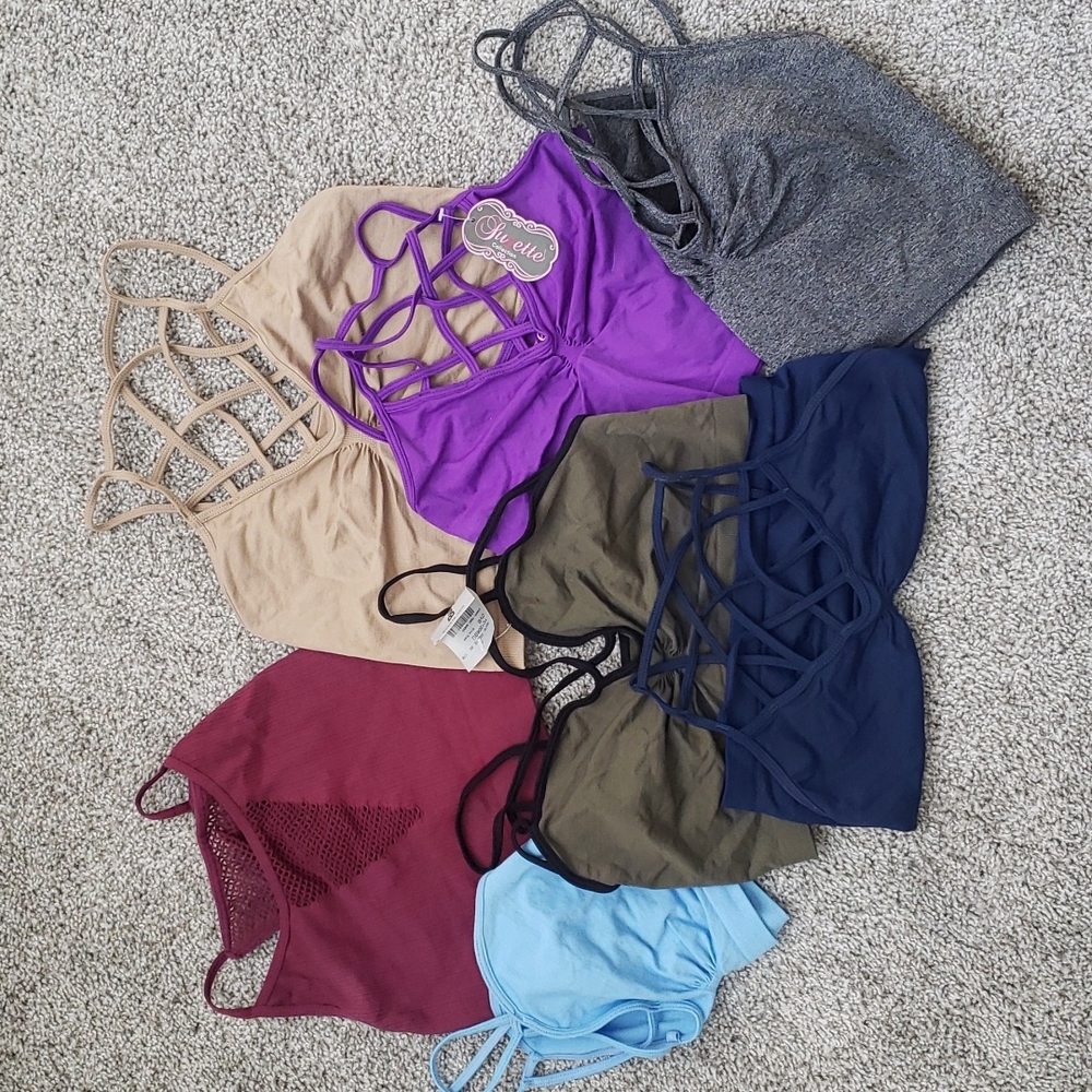 Bundle of 7 bralettes